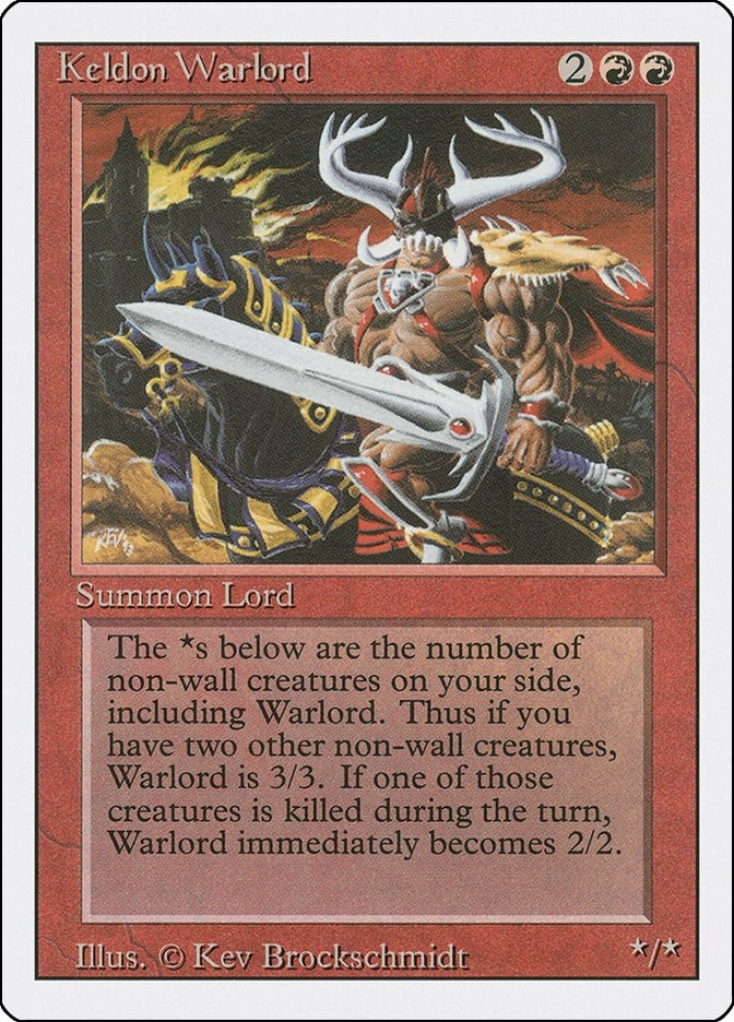 Image for Keldon Warlord [Revised Edition] - Magic: The Gathering