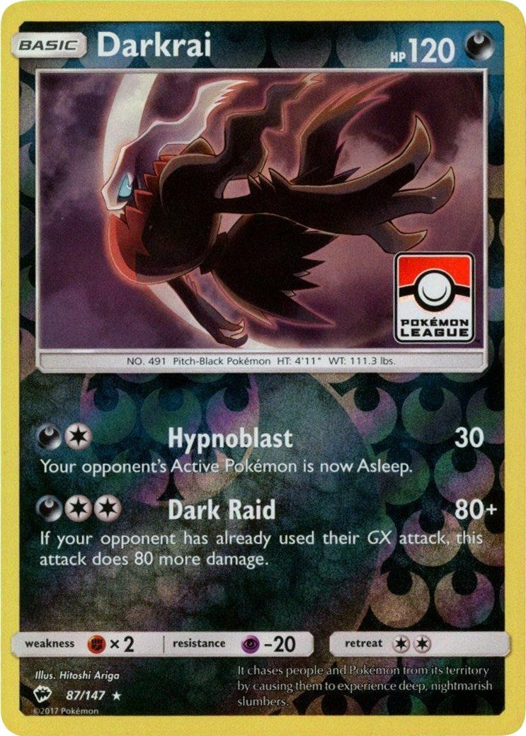 Image for Darkrai - 87/147 (Pokemon League) (087/147) [League & Championship Cards] - Pokemon
