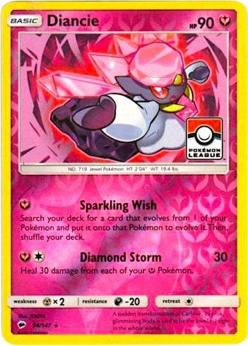 Image for Diancie - 94/147 (Pokemon League) (094/147) [League & Championship Cards] - Pokemon