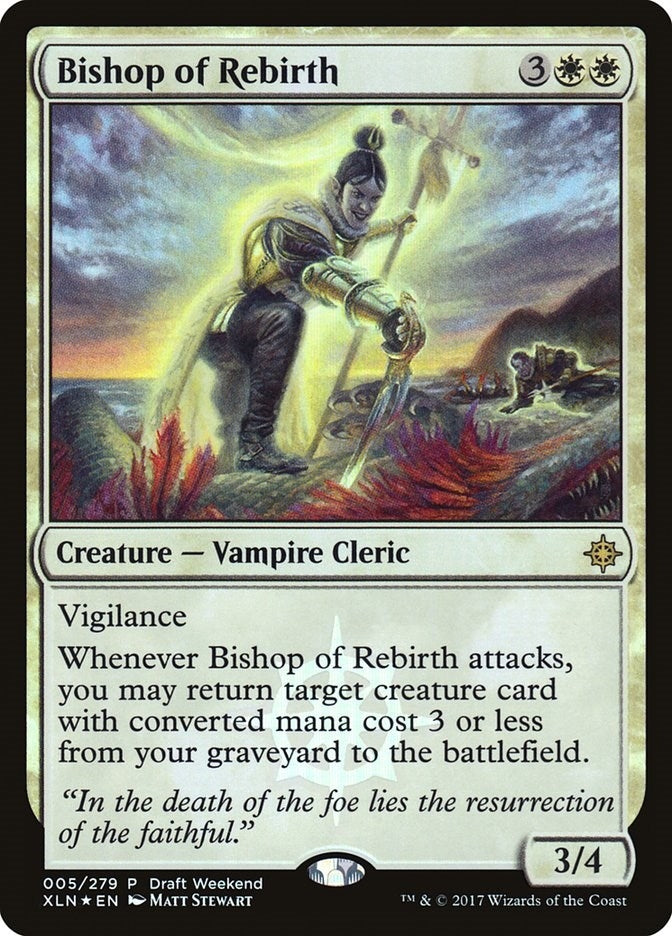 Image for Bishop of Rebirth (Draft Weekend) (5) [Launch Party & Release Event Promos] - Magic: The Gathering