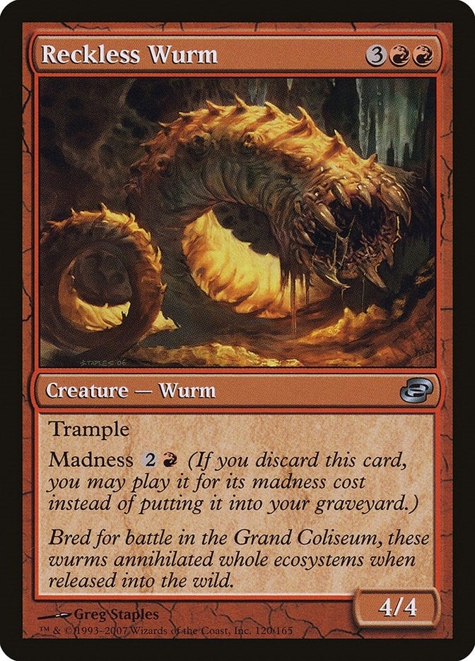 Image for Reckless Wurm (120) [Planar Chaos] - Magic: The Gathering