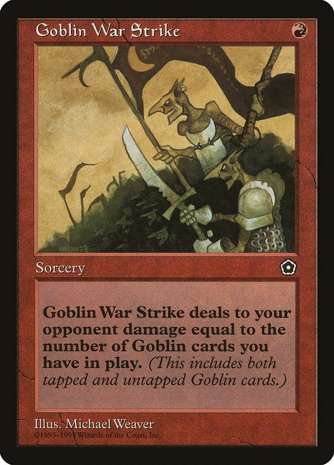 Image for Goblin War Strike [Portal Second Age] - Magic: The Gathering