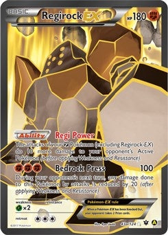 Image for Regirock EX - 43a/124 (043a/124) [Alternate Art Promos] - Pokemon
