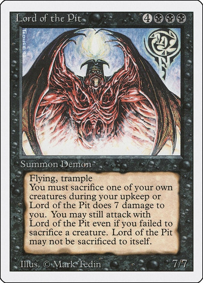 Image for Lord of the Pit [Revised Edition] - Magic: The Gathering