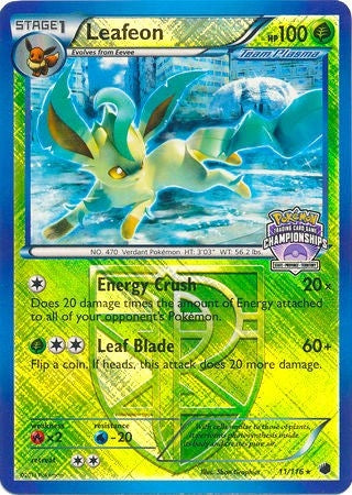 Image for Leafeon - 11/116 (State Championships) (011/116) [League & Championship Cards] - Pokemon