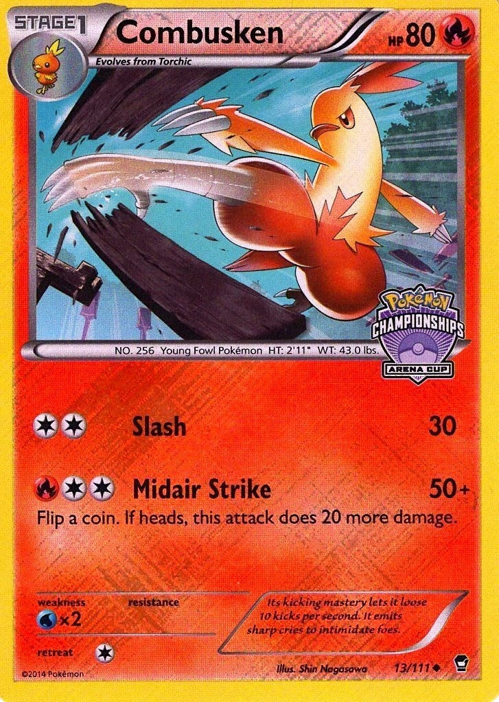 Image for Combusken - 13/111 (Arena Cup Championships) (013/111) [League & Championship Cards] - Pokemon