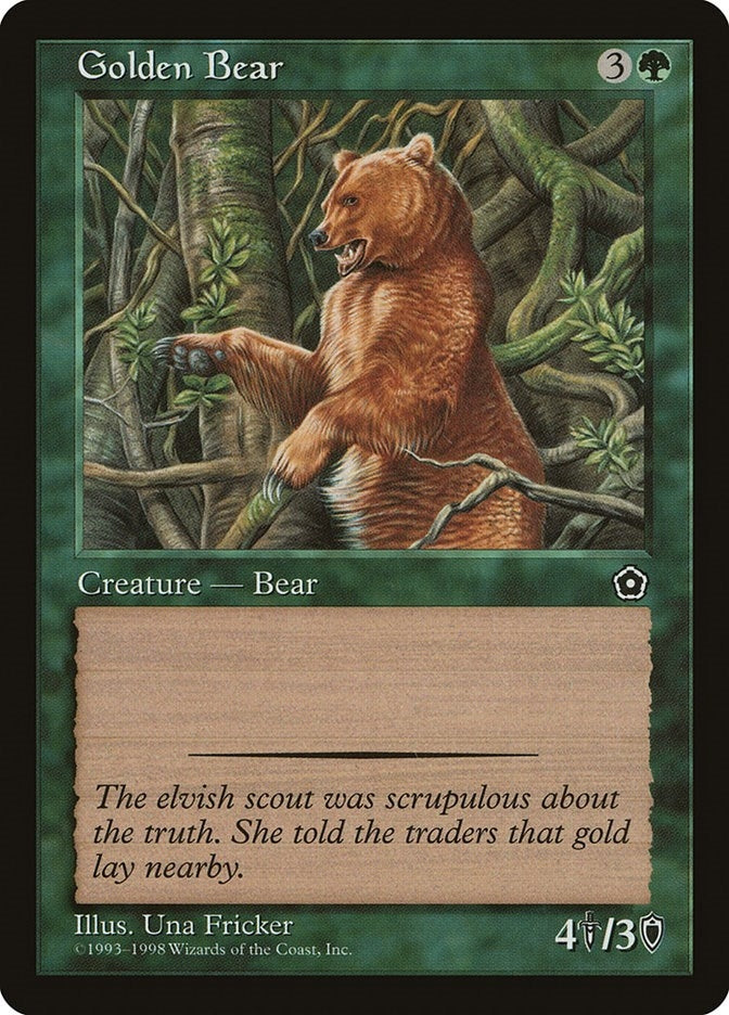 Image for Golden Bear [Portal Second Age] - Magic: The Gathering