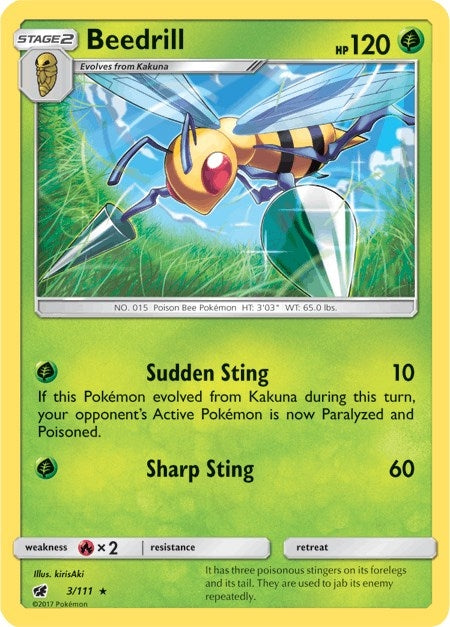 Beedrill (3/111) [SM - Crimson Invasion]