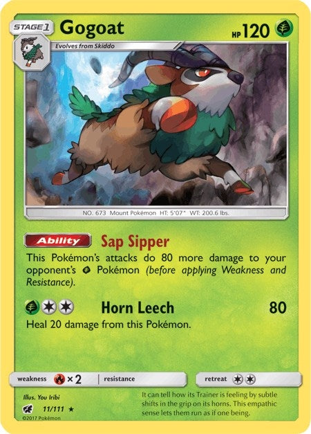 Image for Gogoat (11/111) [SM - Crimson Invasion] - Pokemon
