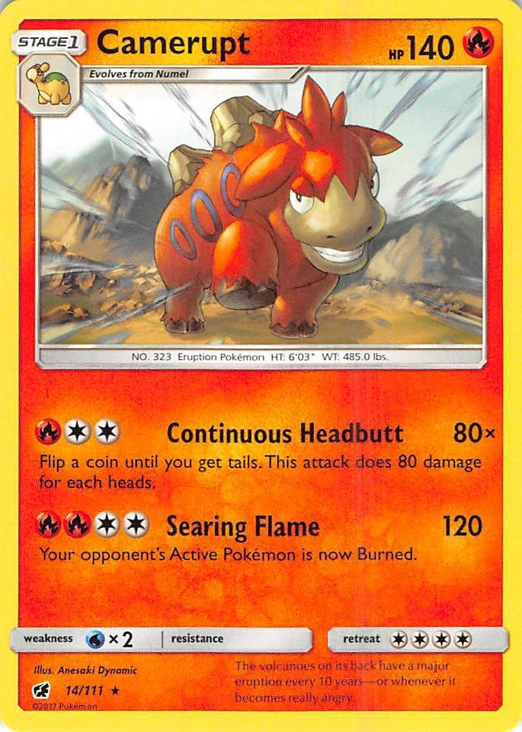 Image for Camerupt (14/111) [SM - Crimson Invasion] - Pokemon