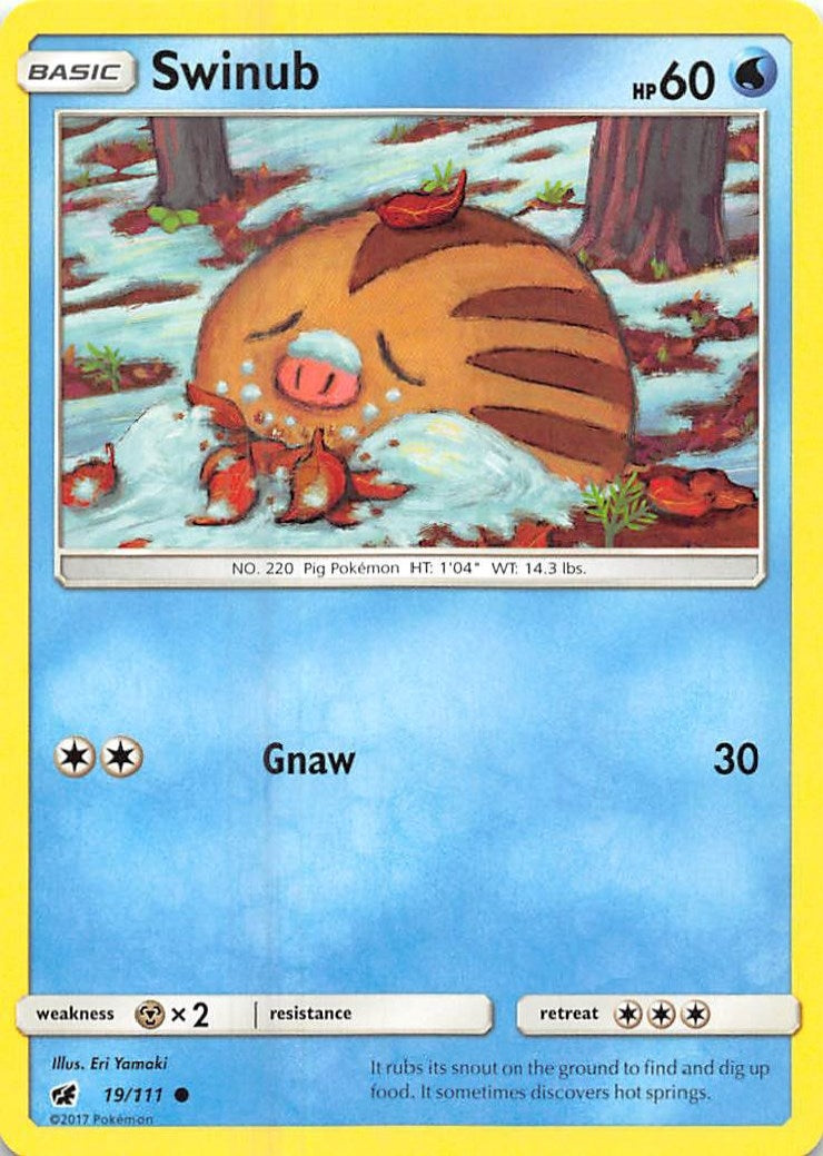 Image for Swinub (19/111) [SM - Crimson Invasion] - Pokemon