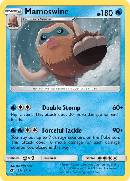 Image for Mamoswine (21/111) [SM - Crimson Invasion] - Pokemon