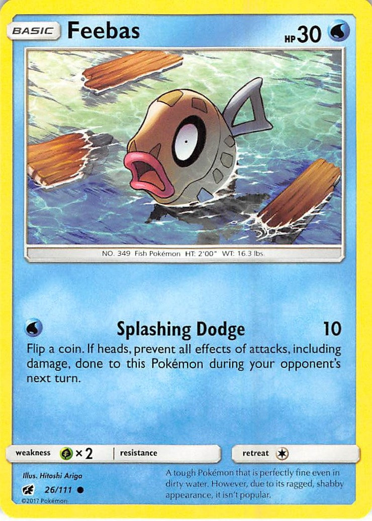 Image for Feebas (26/111) [SM - Crimson Invasion] - Pokemon