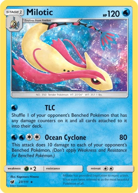 Image for Milotic (27/111) [SM - Crimson Invasion] - Pokemon