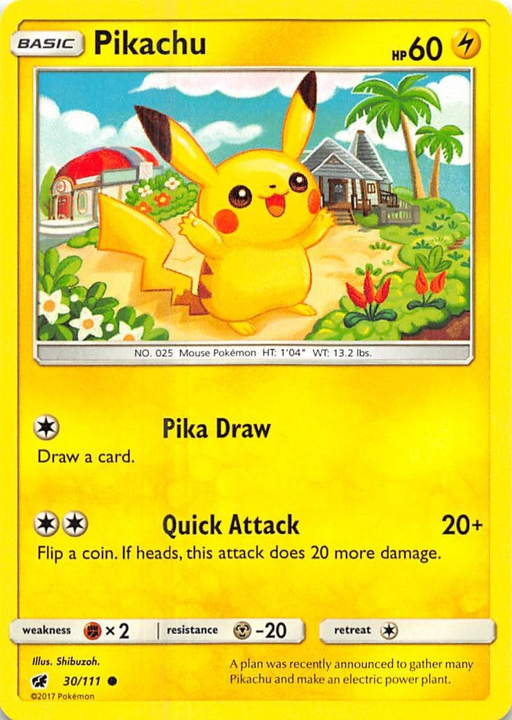Image for Pikachu (30/111) [SM - Crimson Invasion] - Pokemon