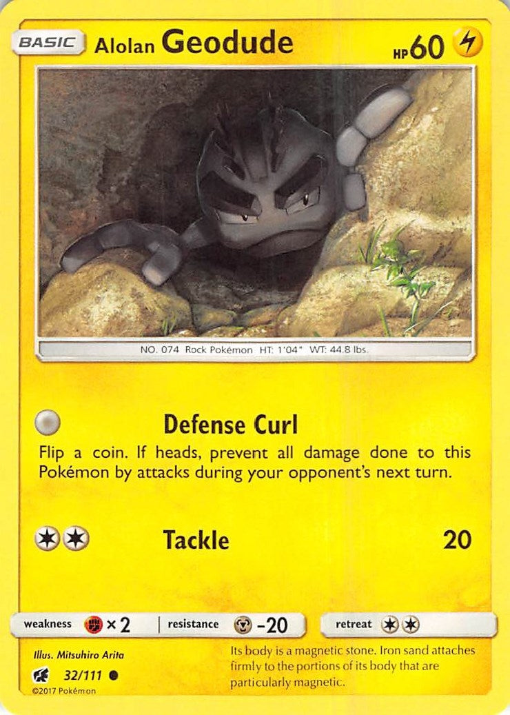 Image for Alolan Geodude (32/111) [SM - Crimson Invasion] - Pokemon