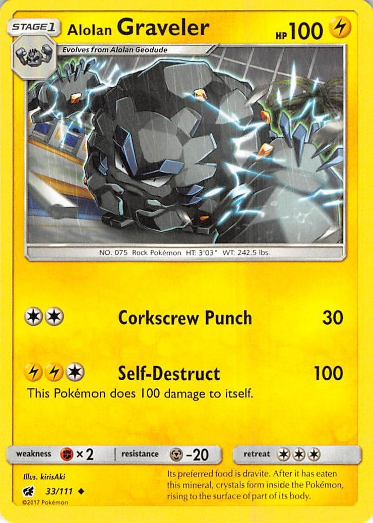 Image for Alolan Graveler (33/111) [SM - Crimson Invasion] - Pokemon