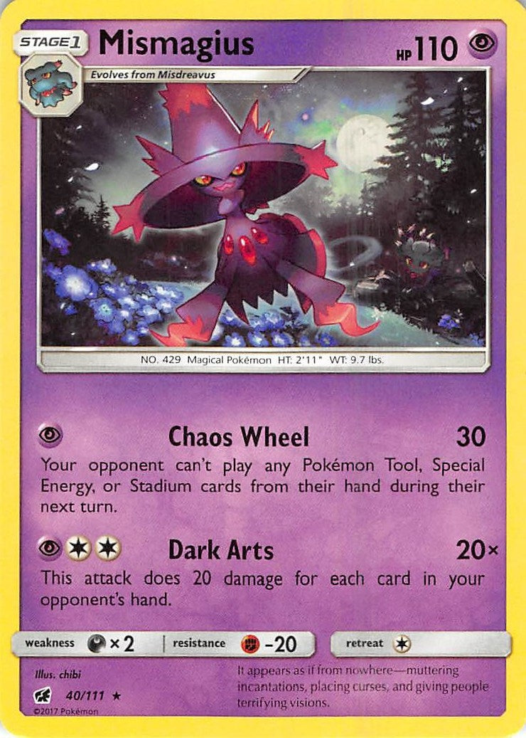 Image for Mismagius (40/111) [SM - Crimson Invasion] - Pokemon