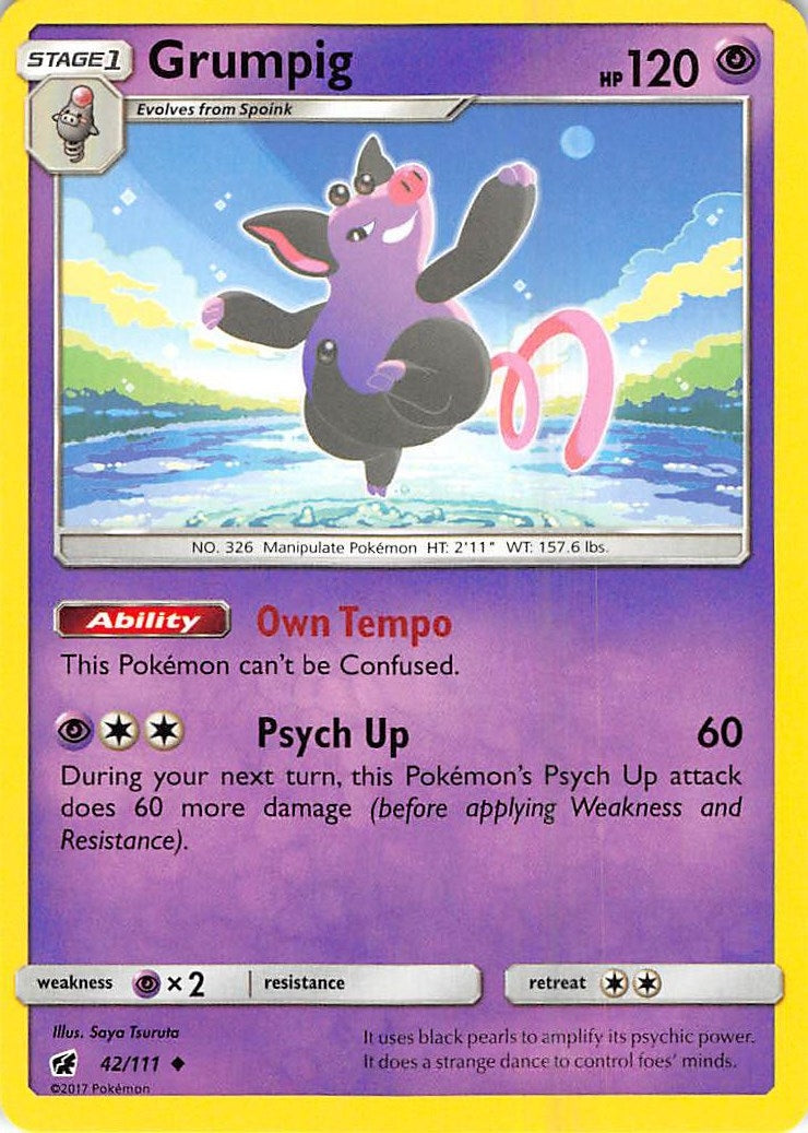 Image for Grumpig (42/111) [SM - Crimson Invasion] - Pokemon