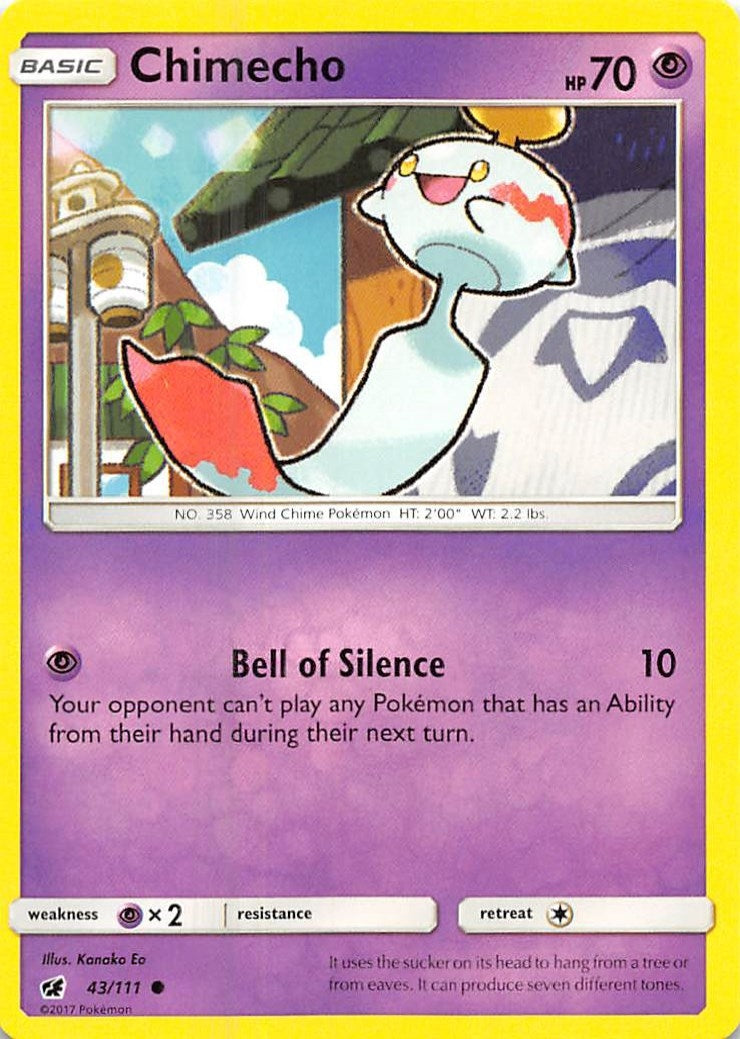 Image for Chimecho (43/111) [SM - Crimson Invasion] - Pokemon
