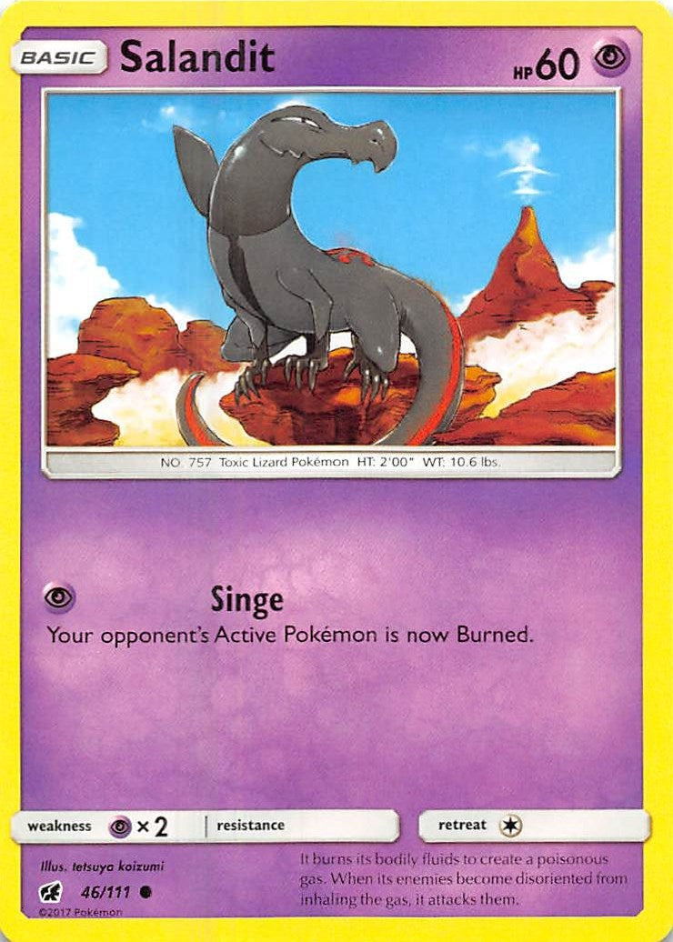 Image for Salandit (46/111) [SM - Crimson Invasion] - Pokemon