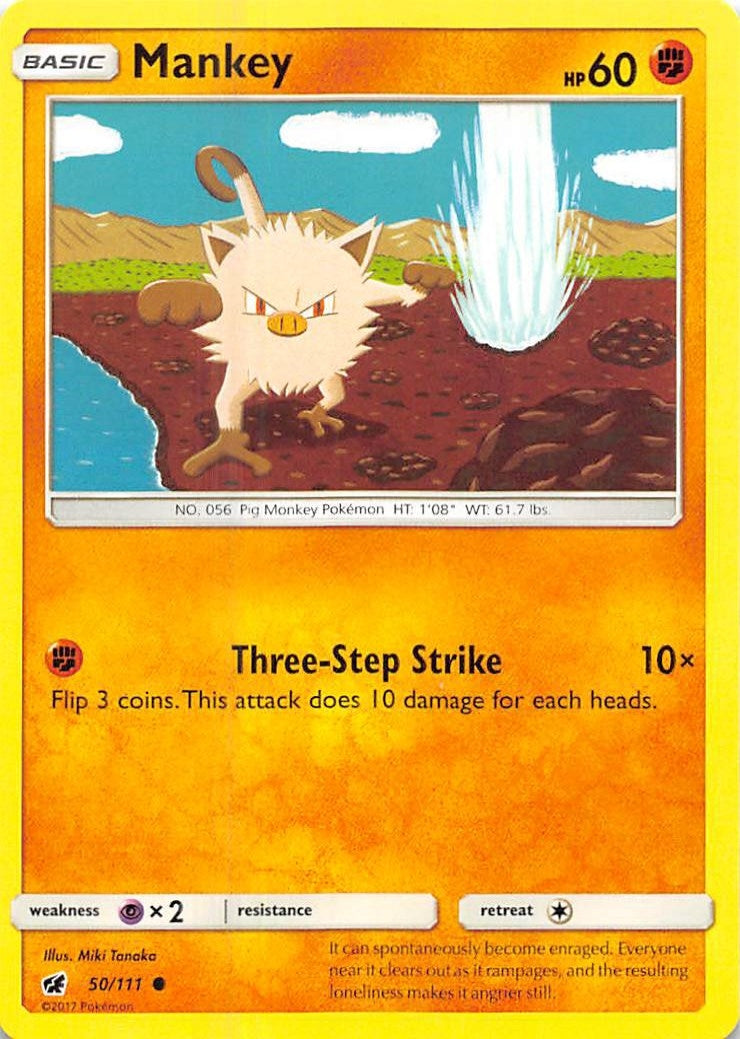 Image for Mankey (50/111) [SM - Crimson Invasion] - Pokemon
