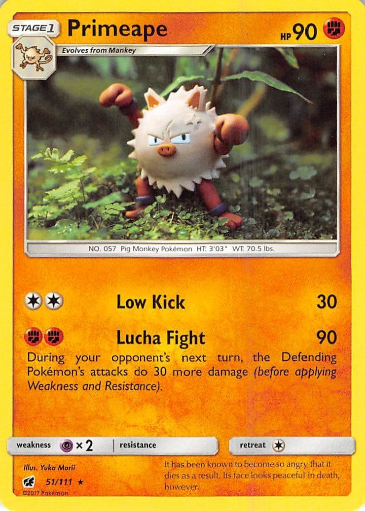 Image for Primeape (51/111) [SM - Crimson Invasion] - Pokemon