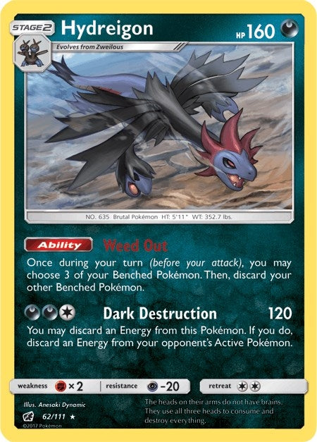Image for Hydreigon (62/111) [SM - Crimson Invasion] - Pokemon