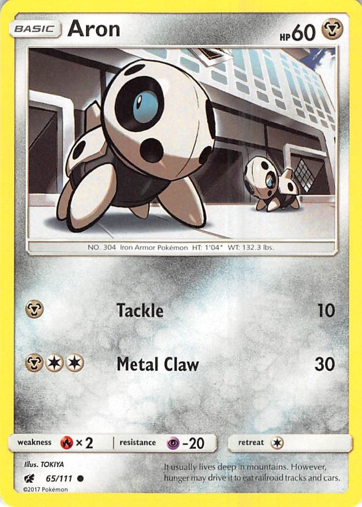 Image for Aron (65/111) [SM - Crimson Invasion] - Pokemon