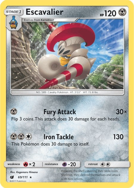 Image for Escavalier (69/111) [SM - Crimson Invasion] - Pokemon