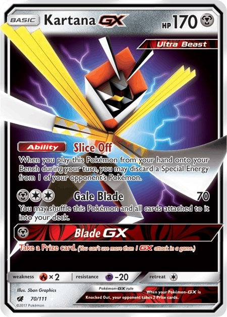 Image for Kartana GX (70/111) [SM - Crimson Invasion] - Pokemon