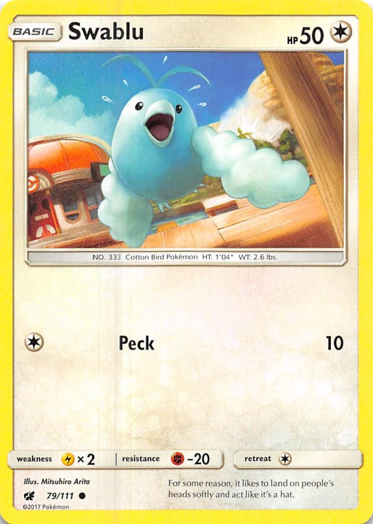 Image for Swablu (79/111) [SM - Crimson Invasion] - Pokemon