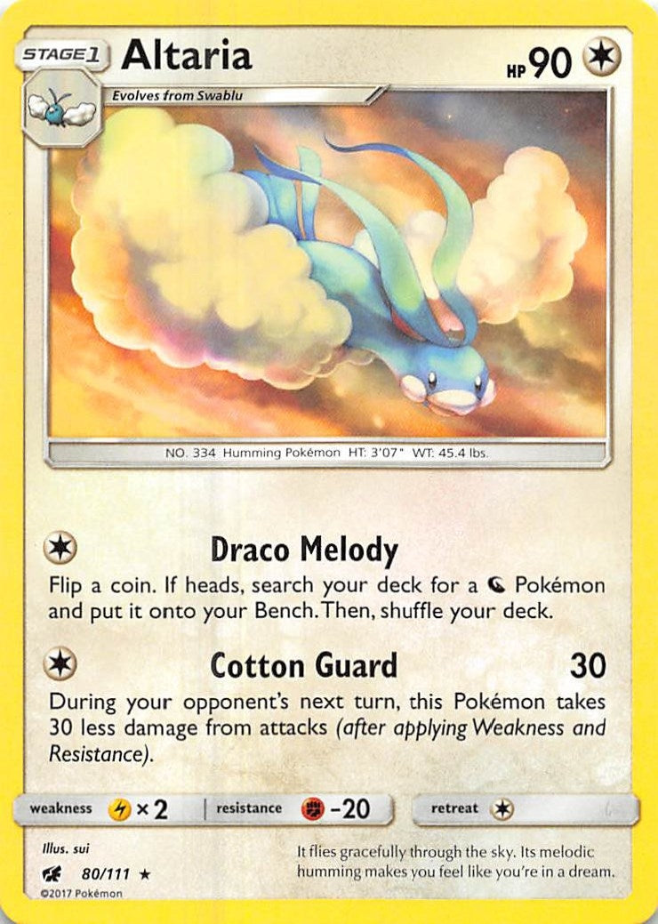 Image for Altaria (80/111) [SM - Crimson Invasion] - Pokemon