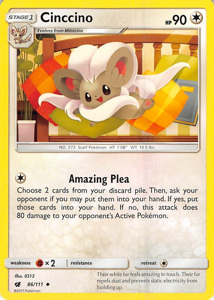 Image for Cinccino (86/111) [SM - Crimson Invasion] - Pokemon