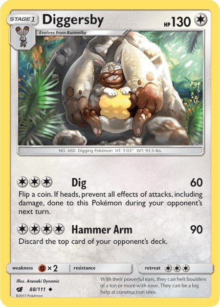 Image for Diggersby (88/111) [SM - Crimson Invasion] - Pokemon