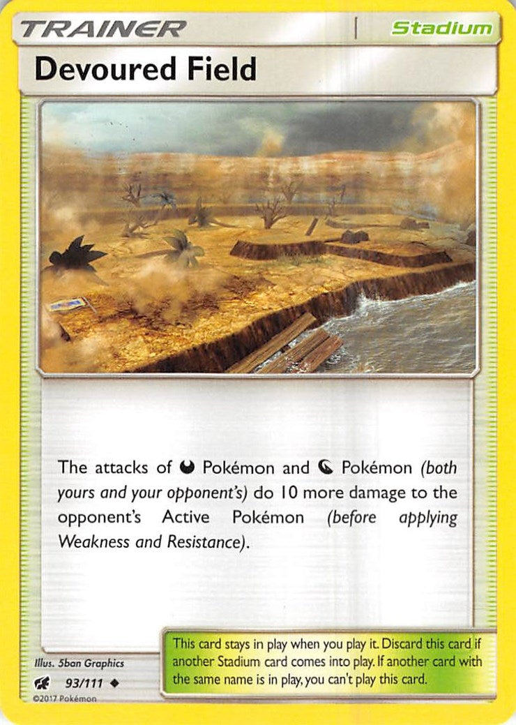 Image for Devoured Field (93/111) [SM - Crimson Invasion] - Pokemon