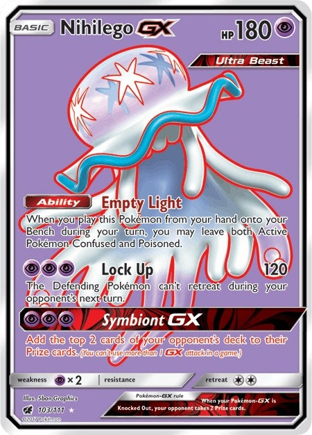 Image for Nihilego GX (Full Art) (103/111) [SM - Crimson Invasion] - Pokemon