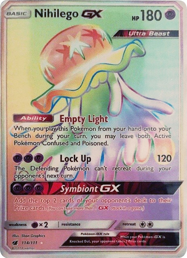 Image for Nihilego GX (Secret) (114/111) [SM - Crimson Invasion] - Pokemon