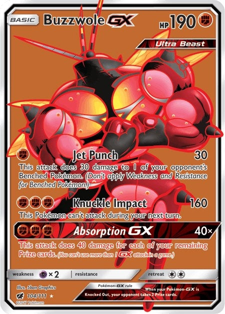 Image for Buzzwole GX (Full Art) (104/111) [SM - Crimson Invasion] - Pokemon