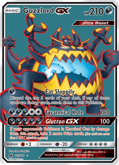 Image for Guzzlord GX (Full Art) (105/111) [SM - Crimson Invasion] - Pokemon