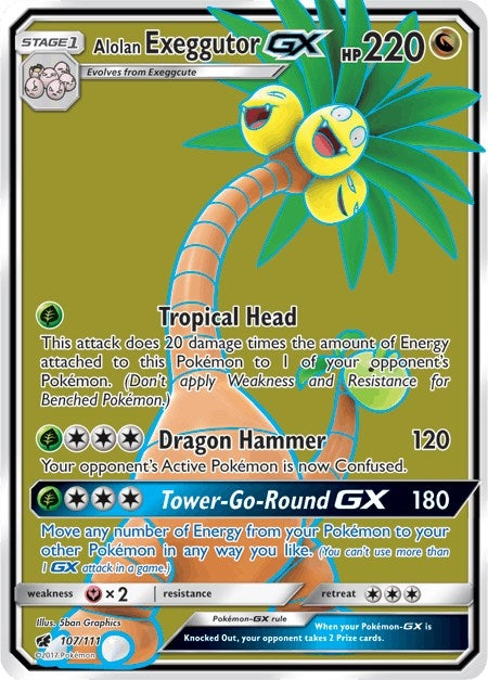Image for Alolan Exeggutor GX (Full Art) (107/111) [SM - Crimson Invasion] - Pokemon