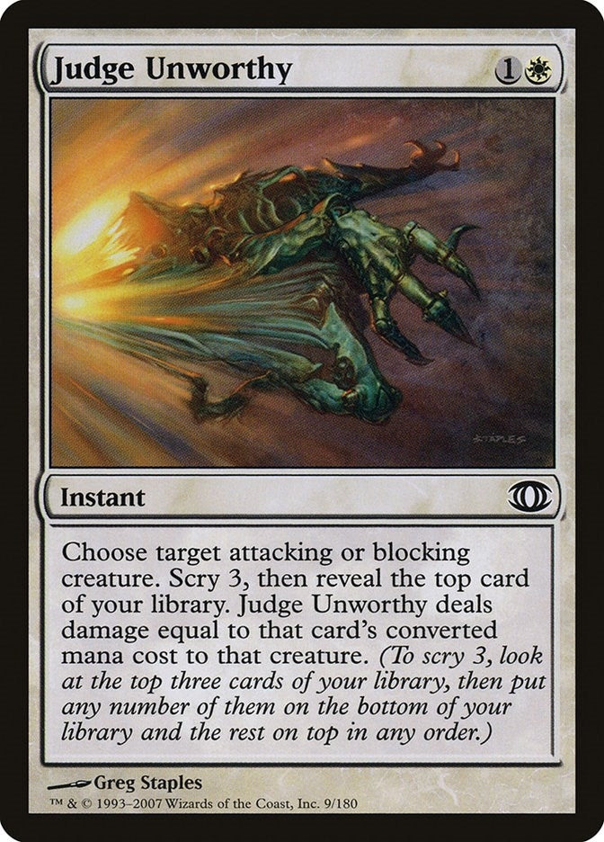 Image for Judge Unworthy (9) [Future Sight] - Magic: The Gathering
