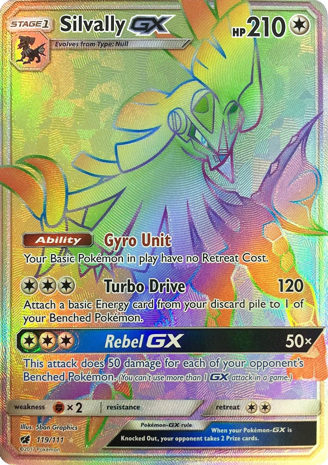 Image for Silvally GX (Secret) (119/111) [SM - Crimson Invasion] - Pokemon