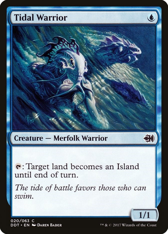 Image for Tidal Warrior (20) [Merfolk vs. Goblins] - Magic: The Gathering