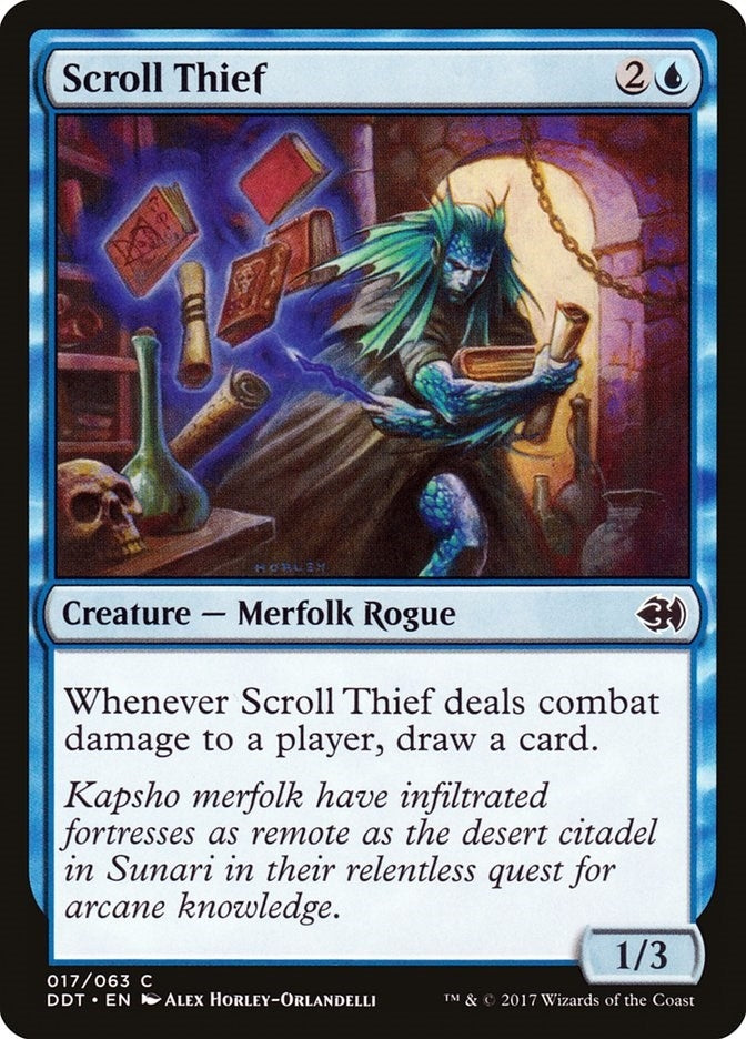 Image for Scroll Thief (17) [Merfolk vs. Goblins] - Magic: The Gathering