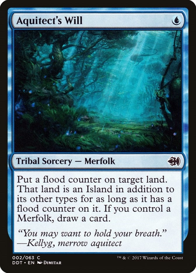 Image for Aquitect's Will (2) [Merfolk vs. Goblins] - Magic: The Gathering
