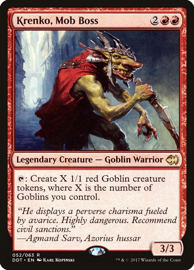 Image for Krenko, Mob Boss (52) [Merfolk vs. Goblins] - Magic: The Gathering
