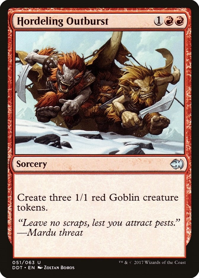 Image for Hordeling Outburst (51) [Merfolk vs. Goblins] - Magic: The Gathering