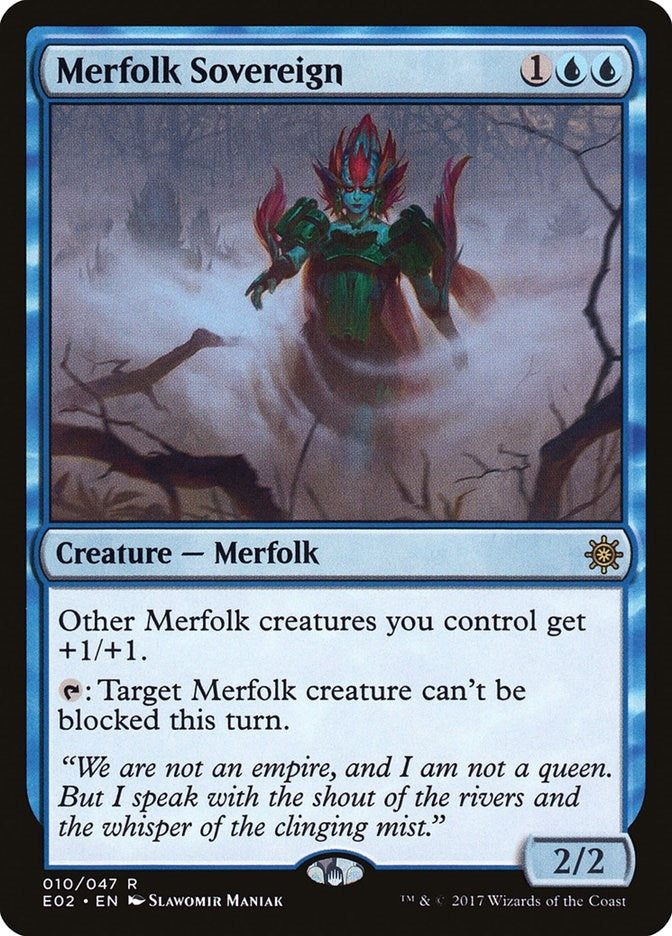 Image for Merfolk Sovereign (10) [Explorers of Ixalan] - Magic: The Gathering