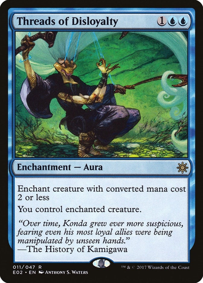 Image for Threads of Disloyalty (11) [Explorers of Ixalan] - Magic: The Gathering